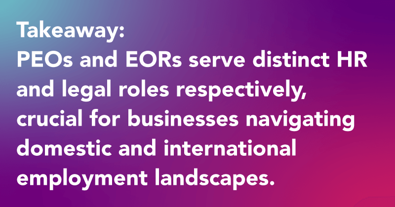Alternatives to PEO vs EOR 