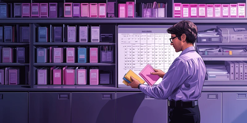 Administrative assistant showcasing organizational skills