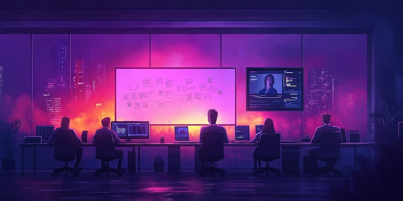 In-house business team focusing on strategy while a remote outsourced professional manages operational tasks