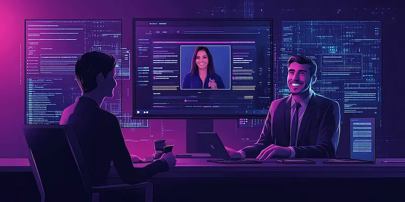 Solo attorney confidently meeting with a client while a Legal Virtual Assistant manages administrative operations remotely.
