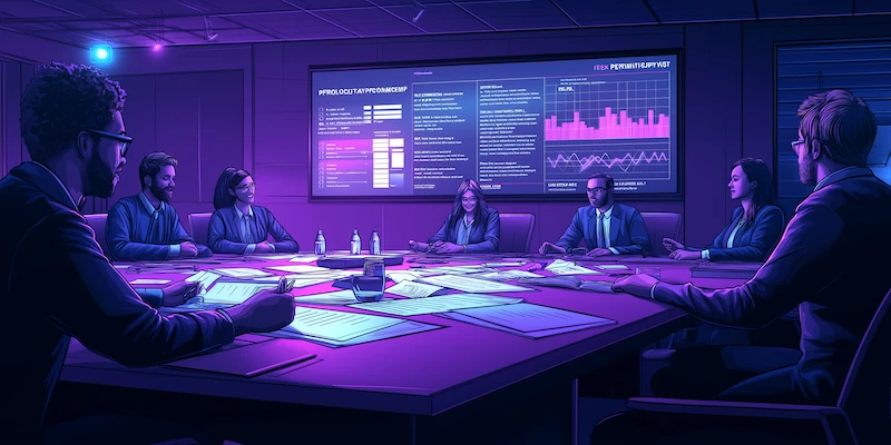Law firm leadership team reviewing outsourced legal operations and governance processes to support long-term growth.