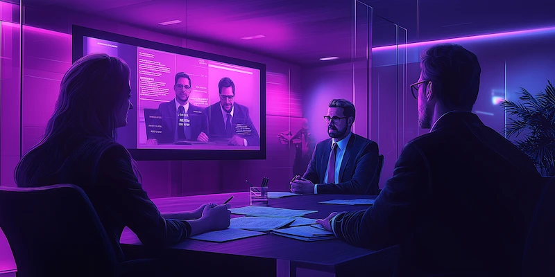 Law firm leadership planning scalable growth and operational efficiency with virtual legal support teams.