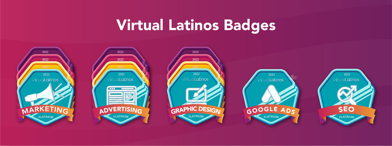 virtual latinos badges