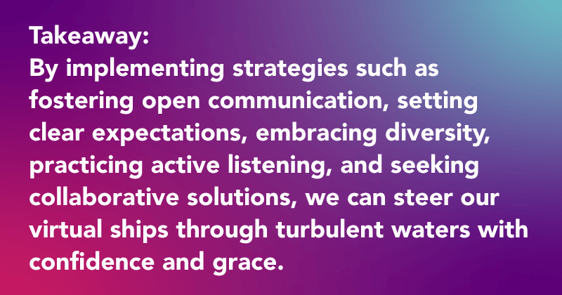 tips to solve issues in virtual teams