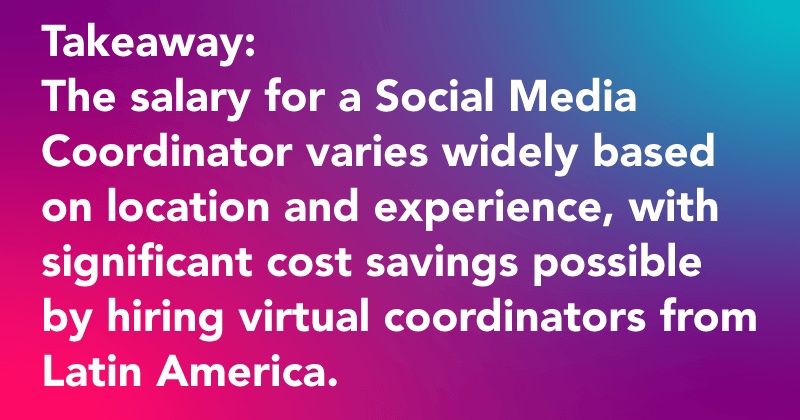 Virtual social media coordinator