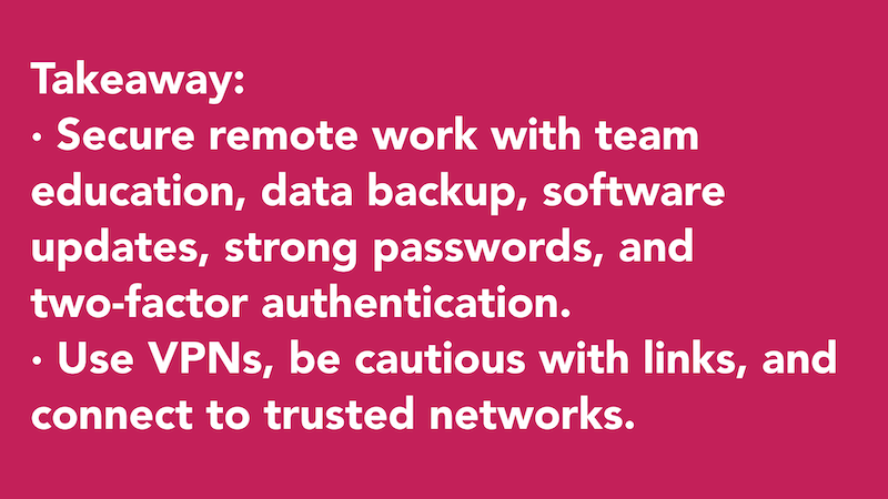 Remote Work Cybersecurity Tips