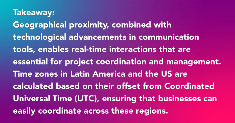 Information on LATAM time zones
