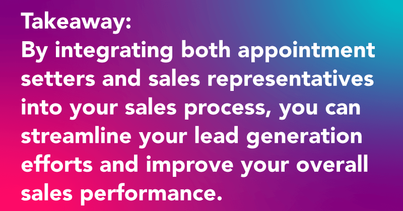 hire appointment setters and sales representatives for your business