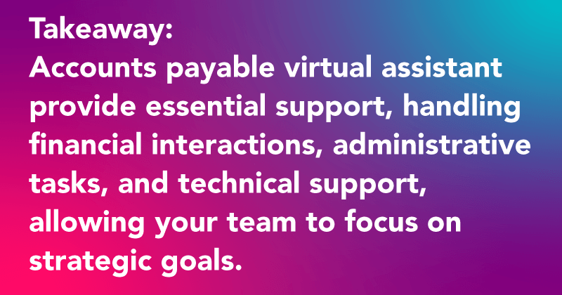 Account Payable Virtual Assistant roles